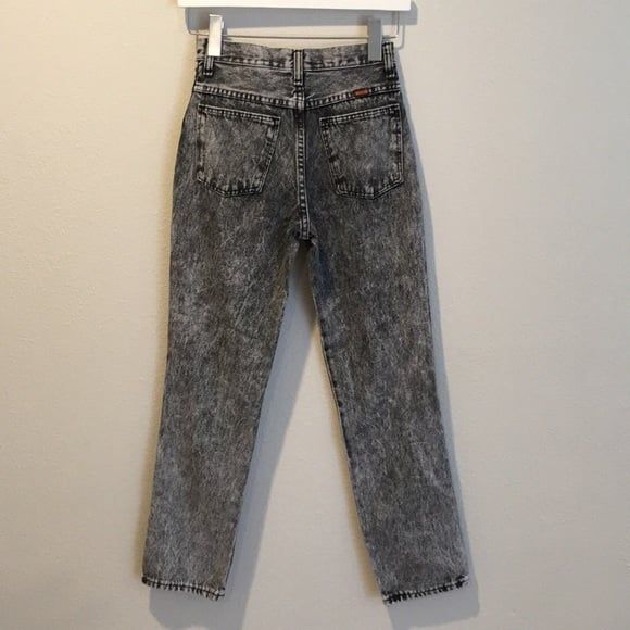 Vintage Rustler Jeans size 16 slim gray‎ acid wash - Picture 5 of 6